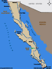 image of map or loreto mexico