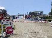 Security and entrance of Playa Saldamando 