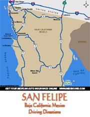 San Felipe Driving Directions